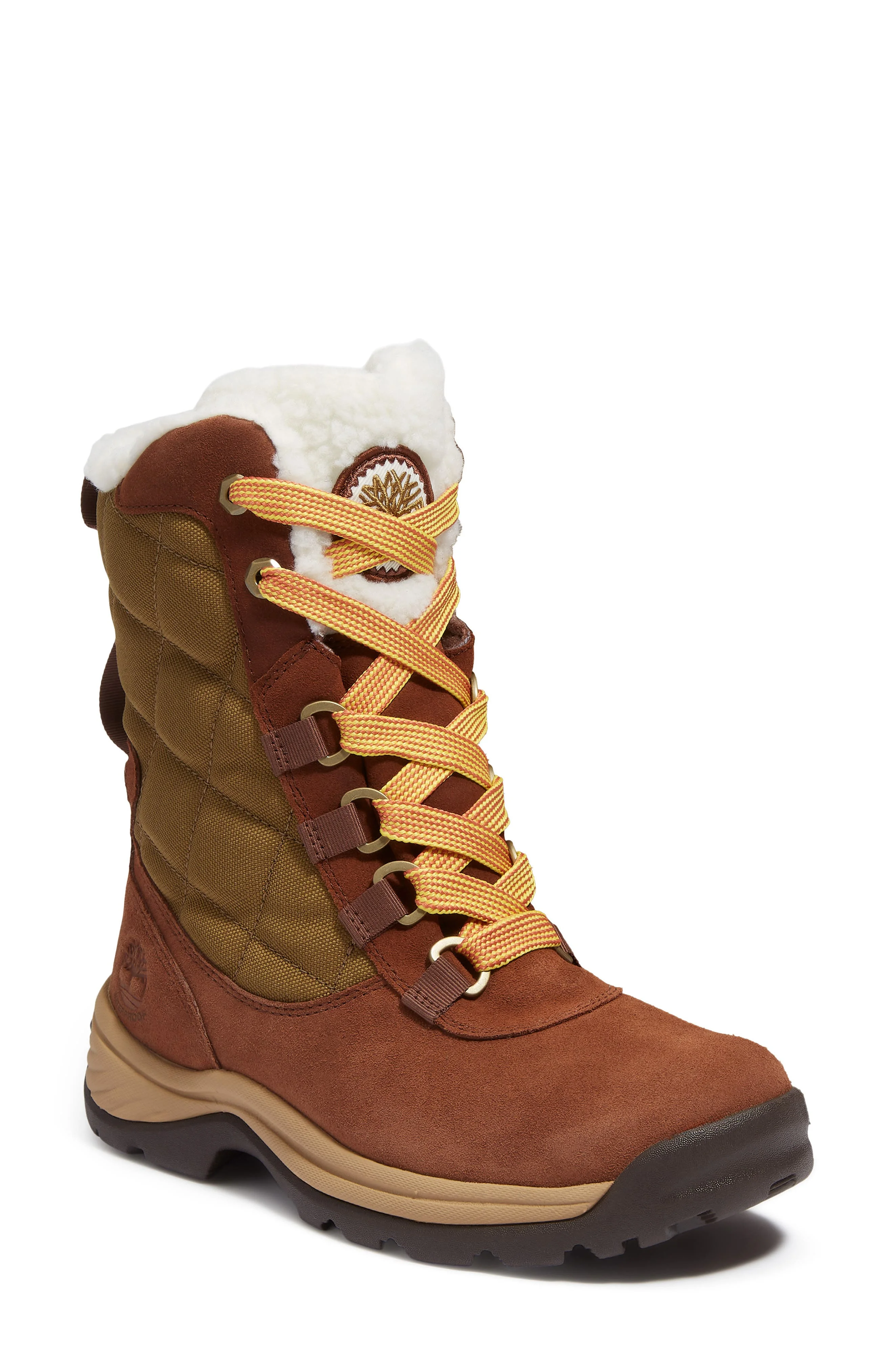 Timberland White Ledge Waterproof Snow Boot in Medium Brown Suede at Nordstrom - 1