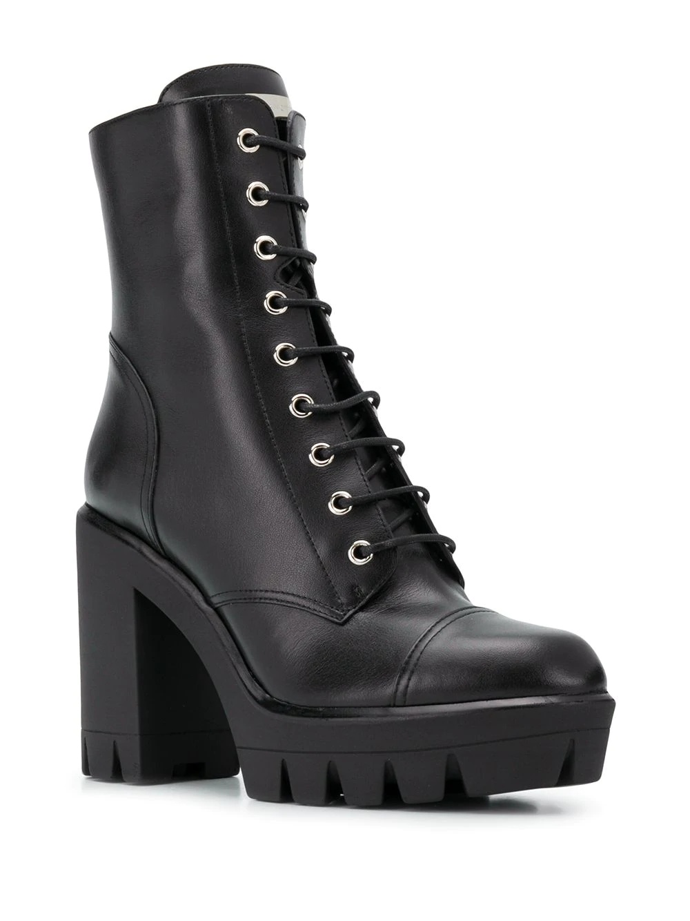 lace-up platform boots - 2