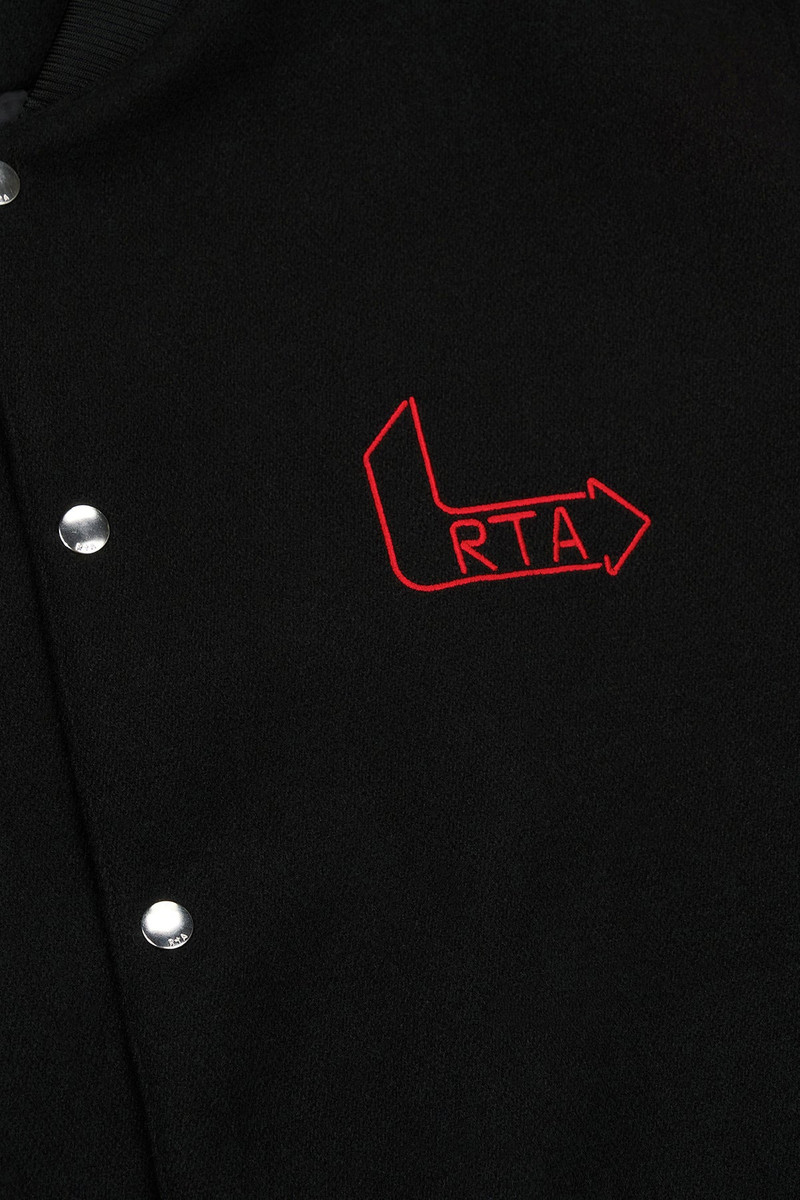 MARTY JACKET | BLACK RED FLAME LOGO 4