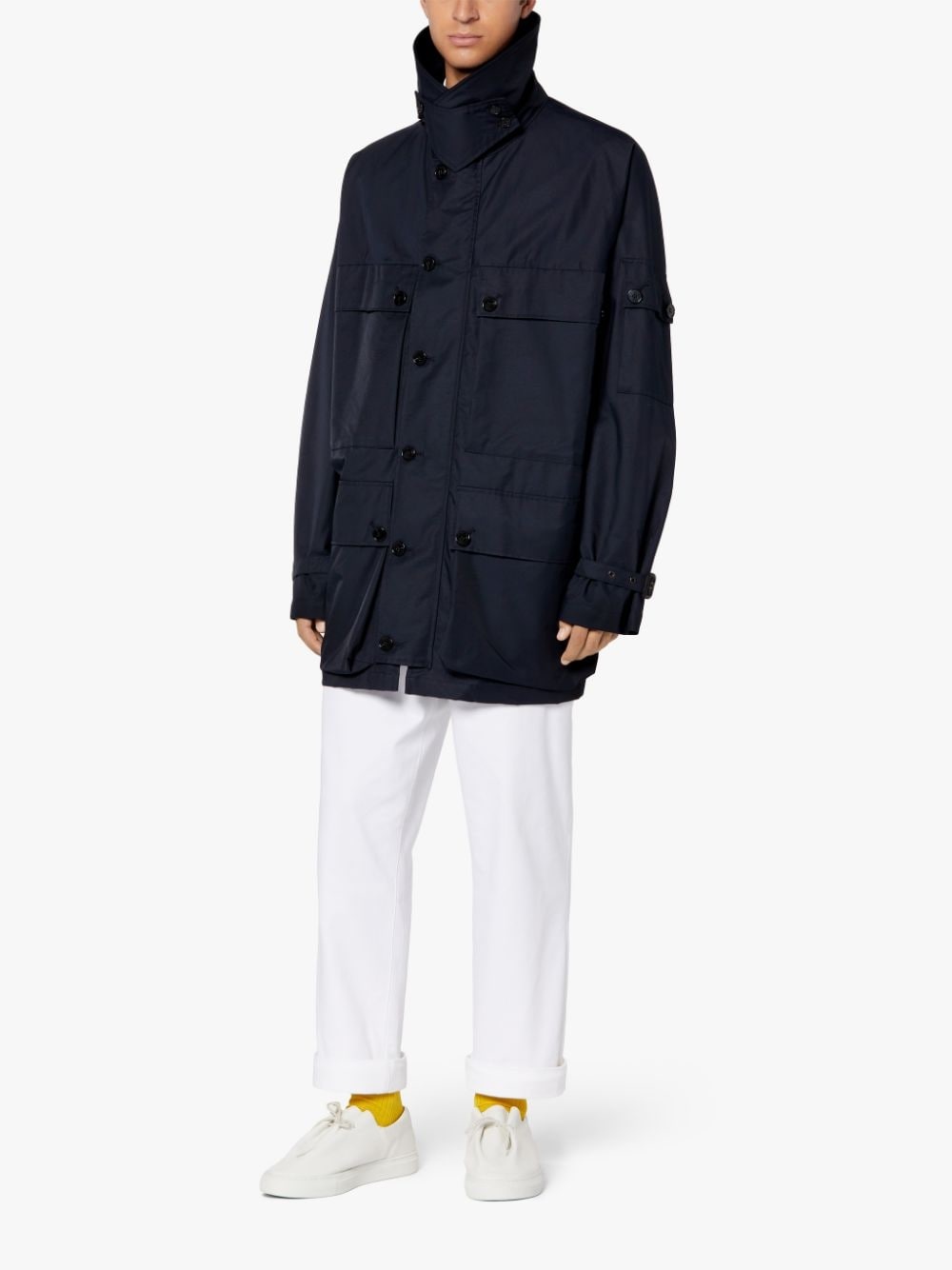 SPRING STREET NAVY COTTON BLEND JACKET | GMM-221 - 4