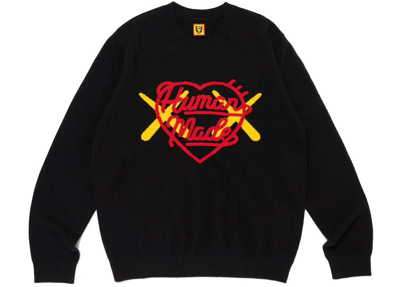 Human Made x KAWS Knit Sweater Black - 1