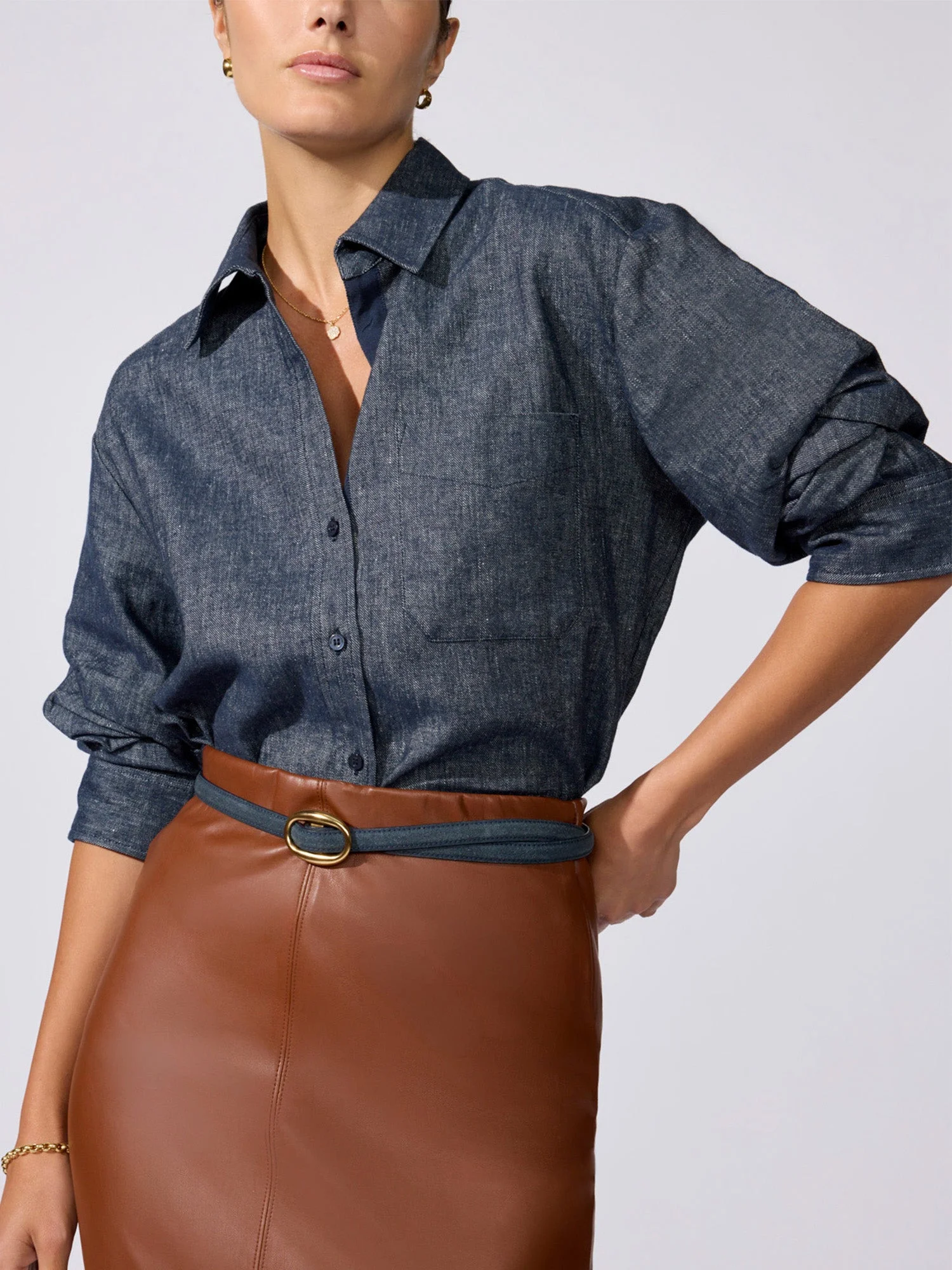 The Pia Denim Shirt - 1