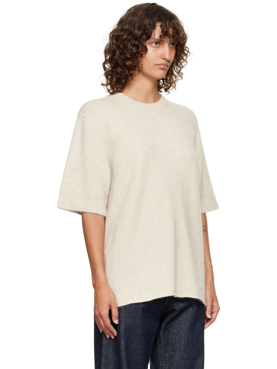 Off-White Raven Yak Blend Short Sleeves Sweater - 2