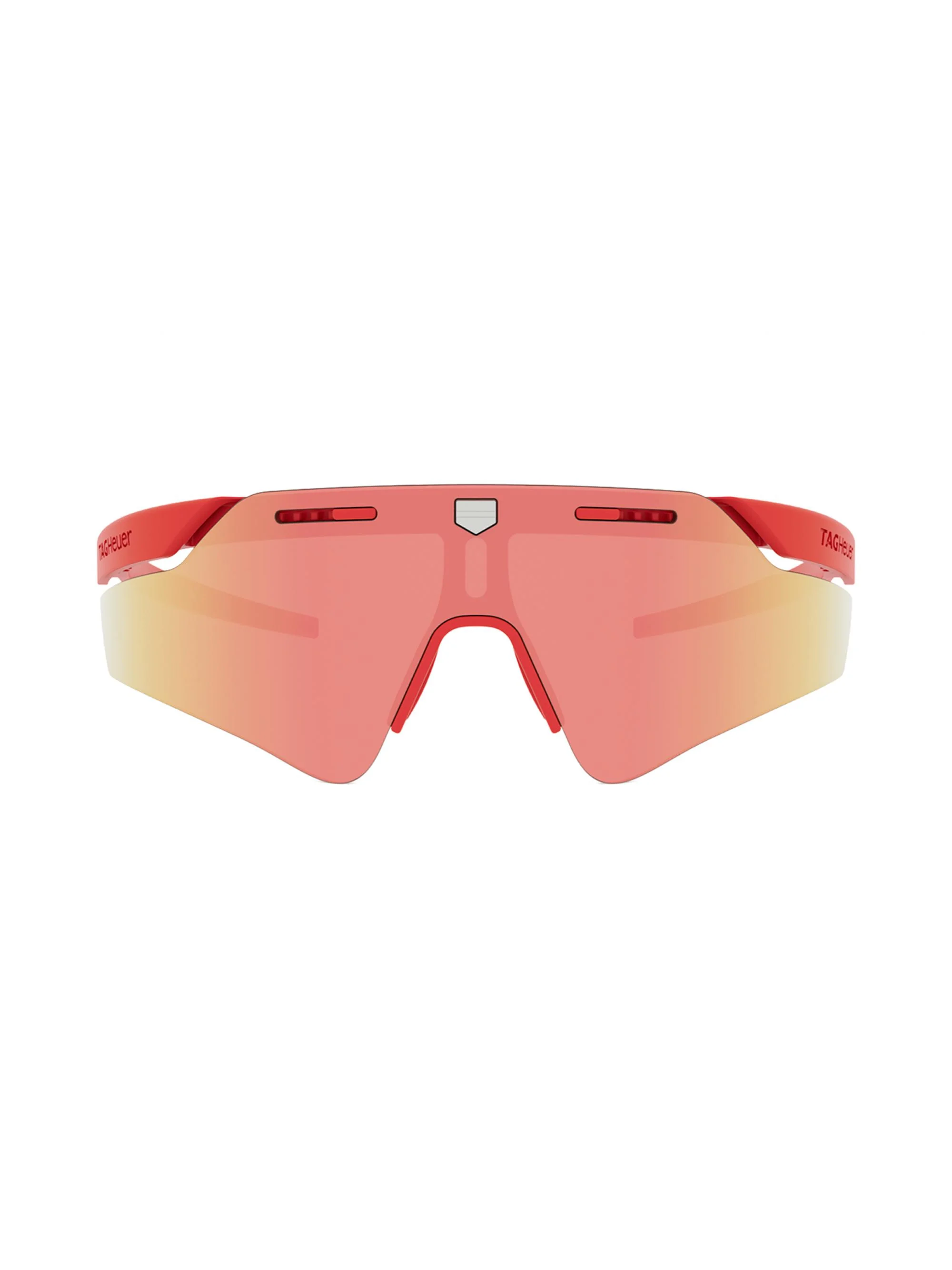Men's Shield Pro 150MM Mask Sunglasses - Red And Roviex Mirror - 1