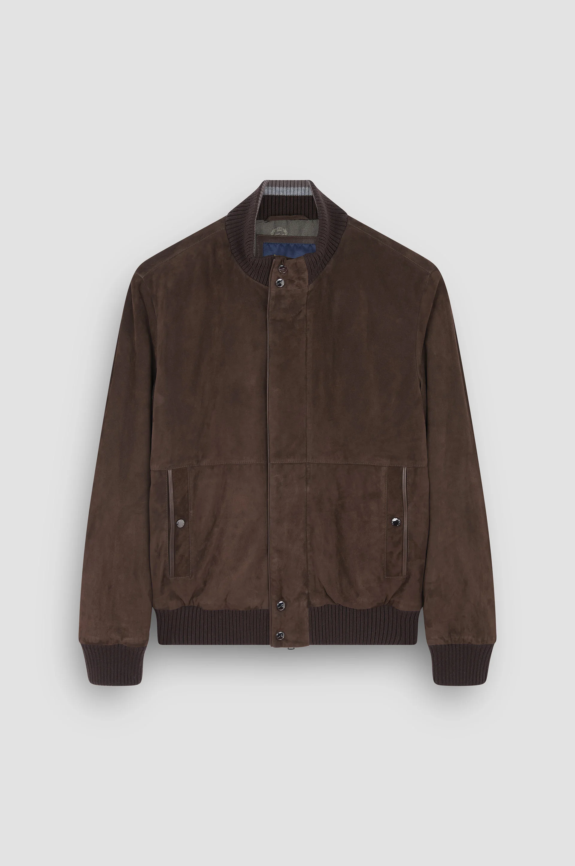 BOMBER IN SUEDE AQUALEATHER - 1