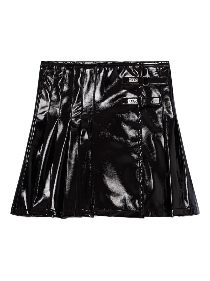 pleated buckle skirt 1