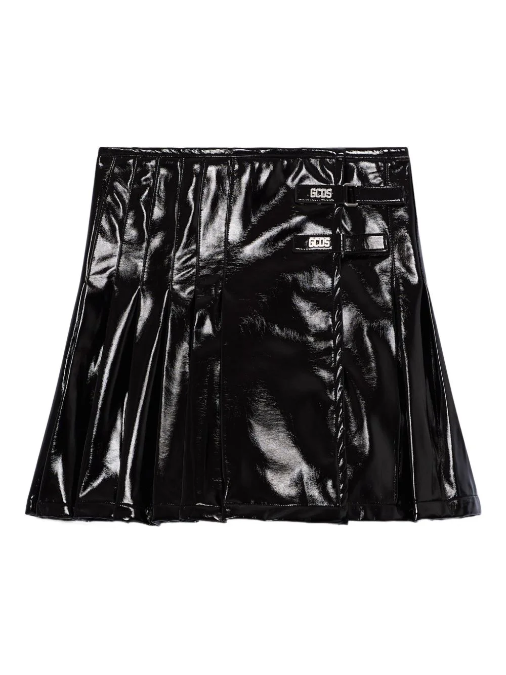 pleated buckle skirt - 1