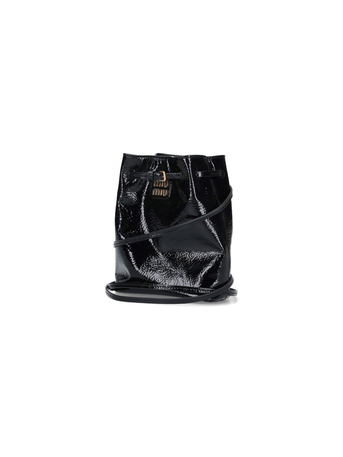 【MIU MIU】NAPLAK PATENT LEATHER POUCH Miu Miu Naplak patent leather pouch | REVERSIBLE
