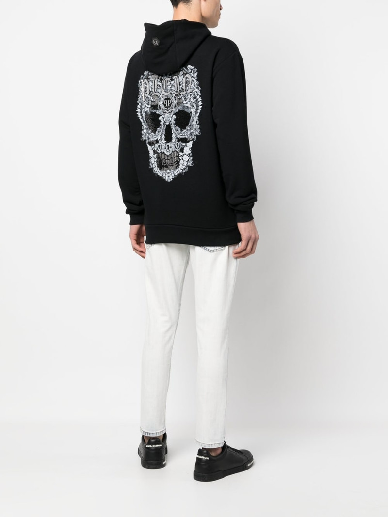 PHILIPP PLEIN Baroque Skull cotton hoodie outlook