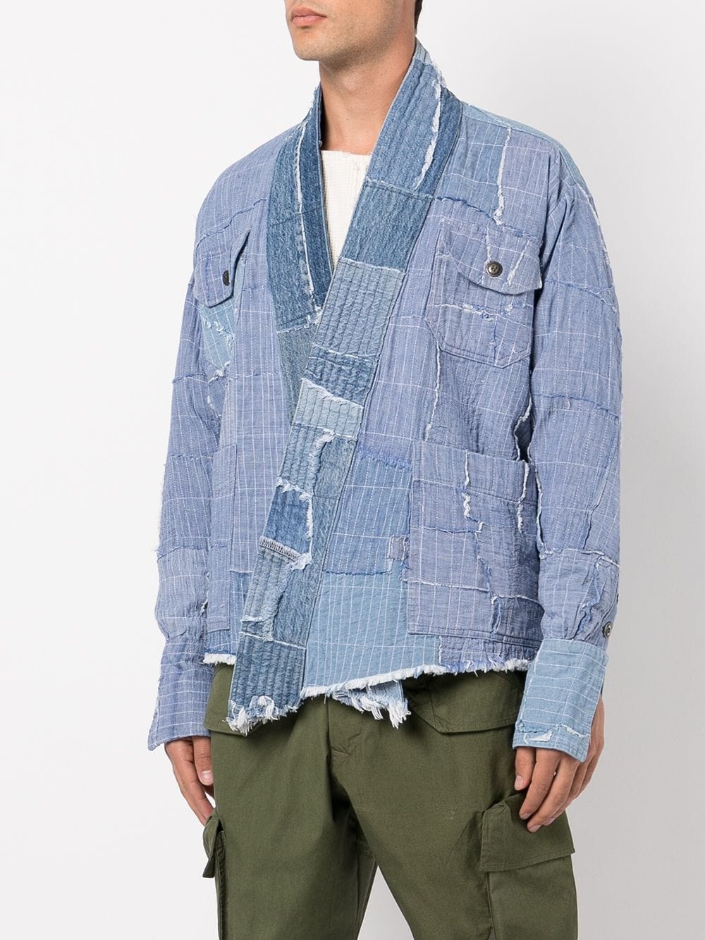 patchwork denim jacket - 3