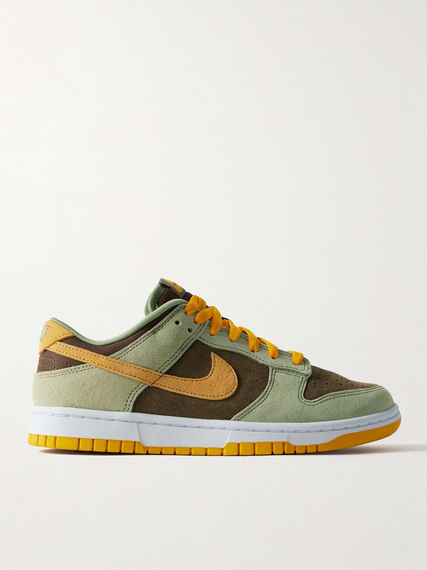 Dunk Low NBHD mesh-trimmed suede sneakers - 1