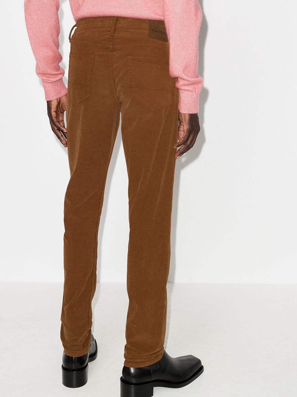 straight-leg corduroy trousers - 3