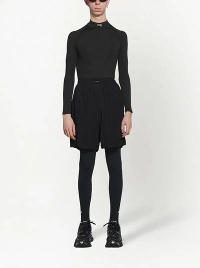 BALENCIAGA straight-leg running shorts outlook