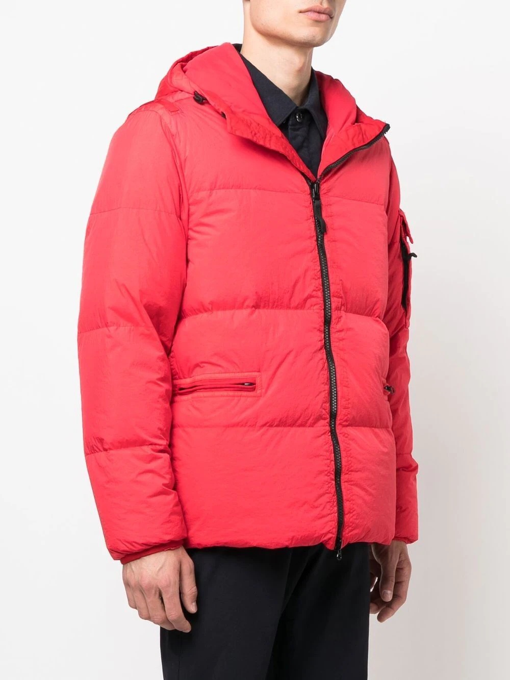 Compass-patch puffer jacket - 3