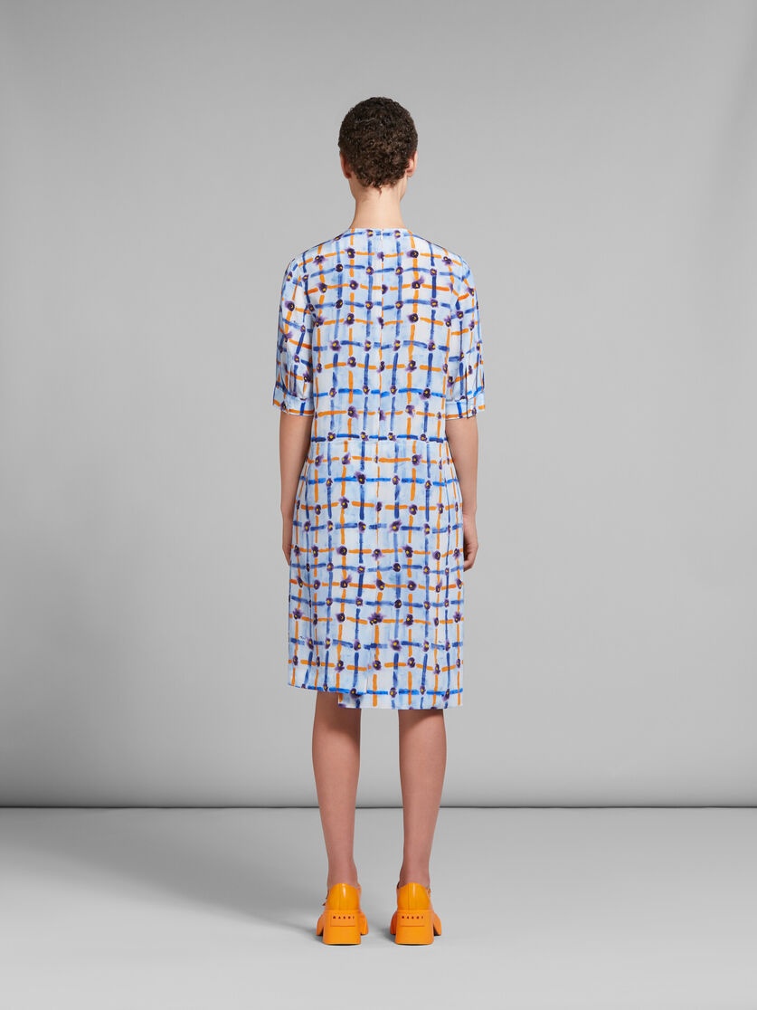 CRÊPE DE CHINE SHIFT DRESS WITH SARABAND PRINT - 3