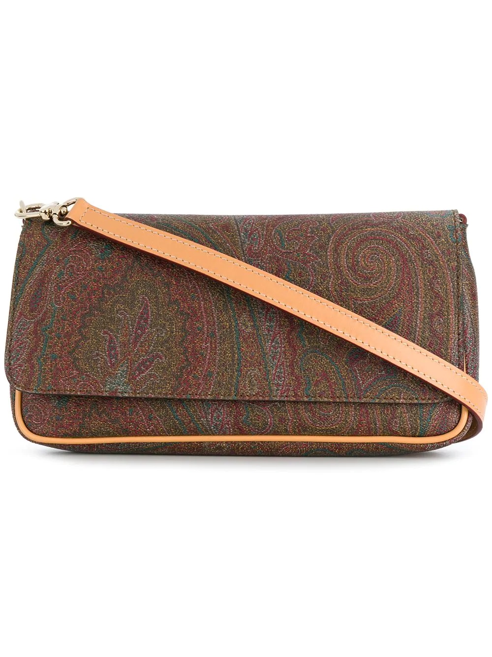 paisley print shoulder bag - 1