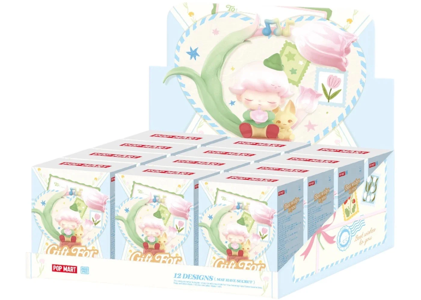 Pop Mart Gift For You Greeting Card Series Scene Sets Sealed Case (12 Blind Box) - 1