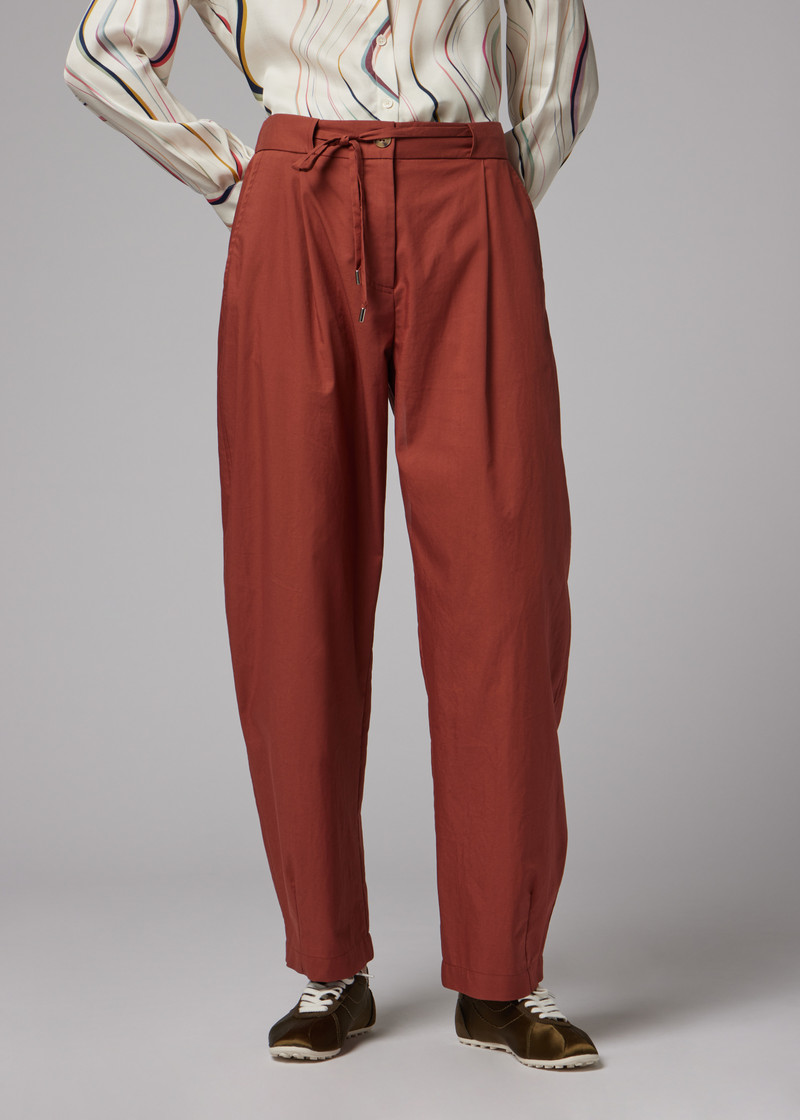 Women's Rust Red Balloon Trousers 8