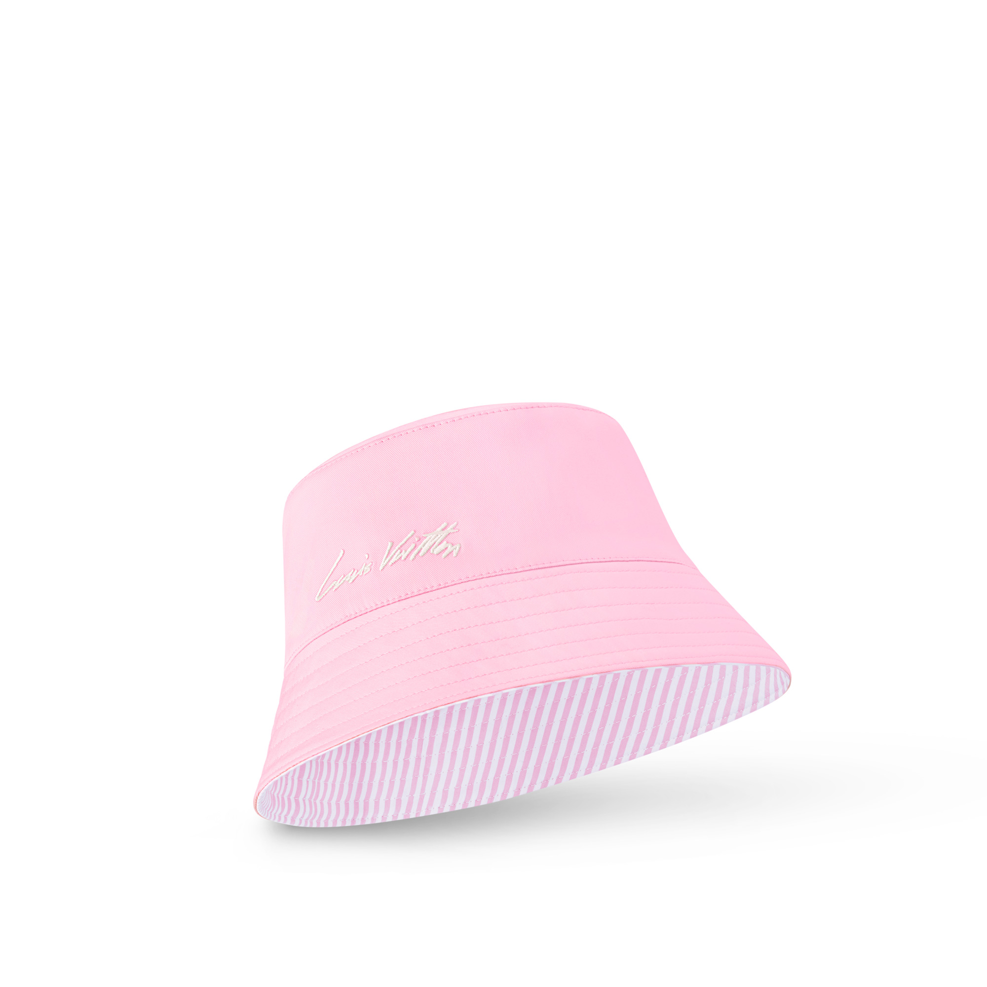 LV League Striped Bucket Hat - 5