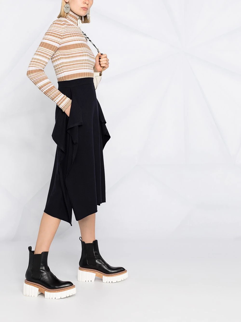 side slits asymmetric skirt - 6