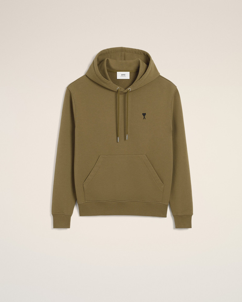 GREEN COTTON AMI DE COEUR HOODIE 1