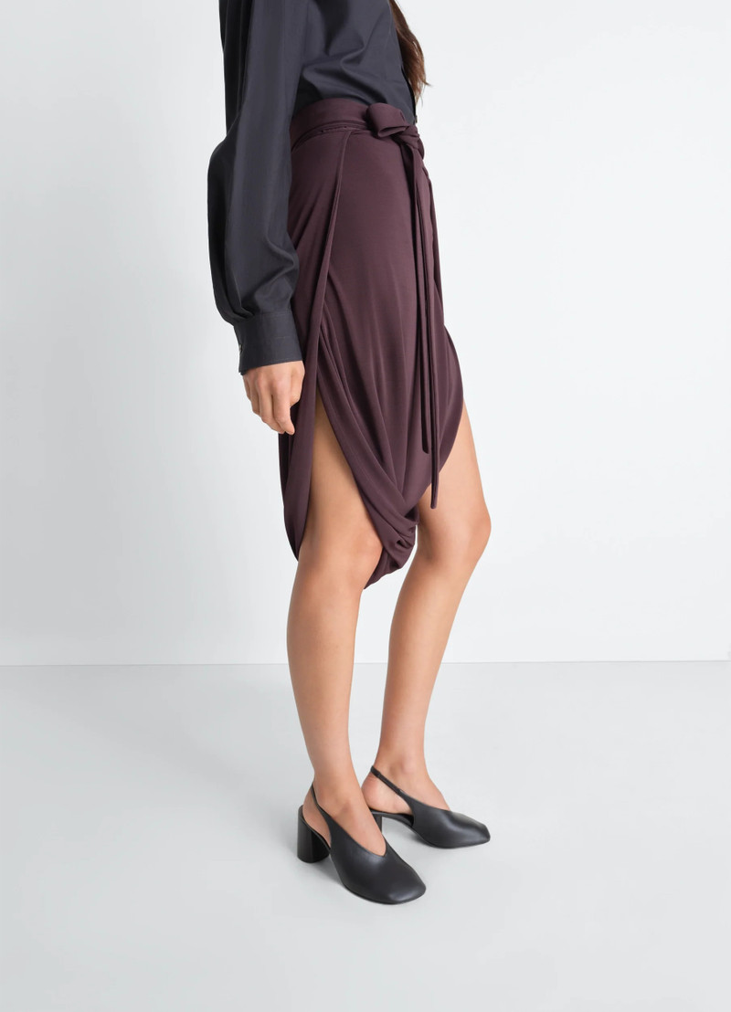 SOFT WRAP SKIRT IN VISCOSE CREPE JERSEY 5