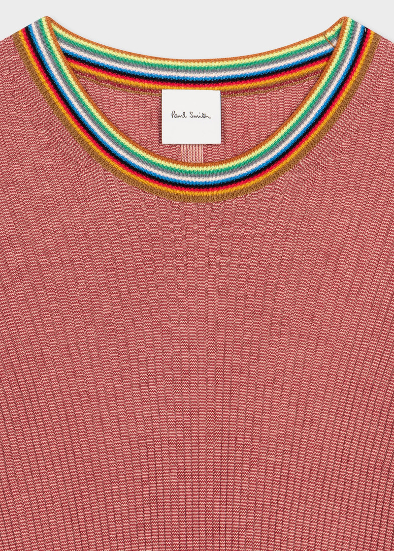 Paul Smith Coral 'Signature Stripe' Top outlook