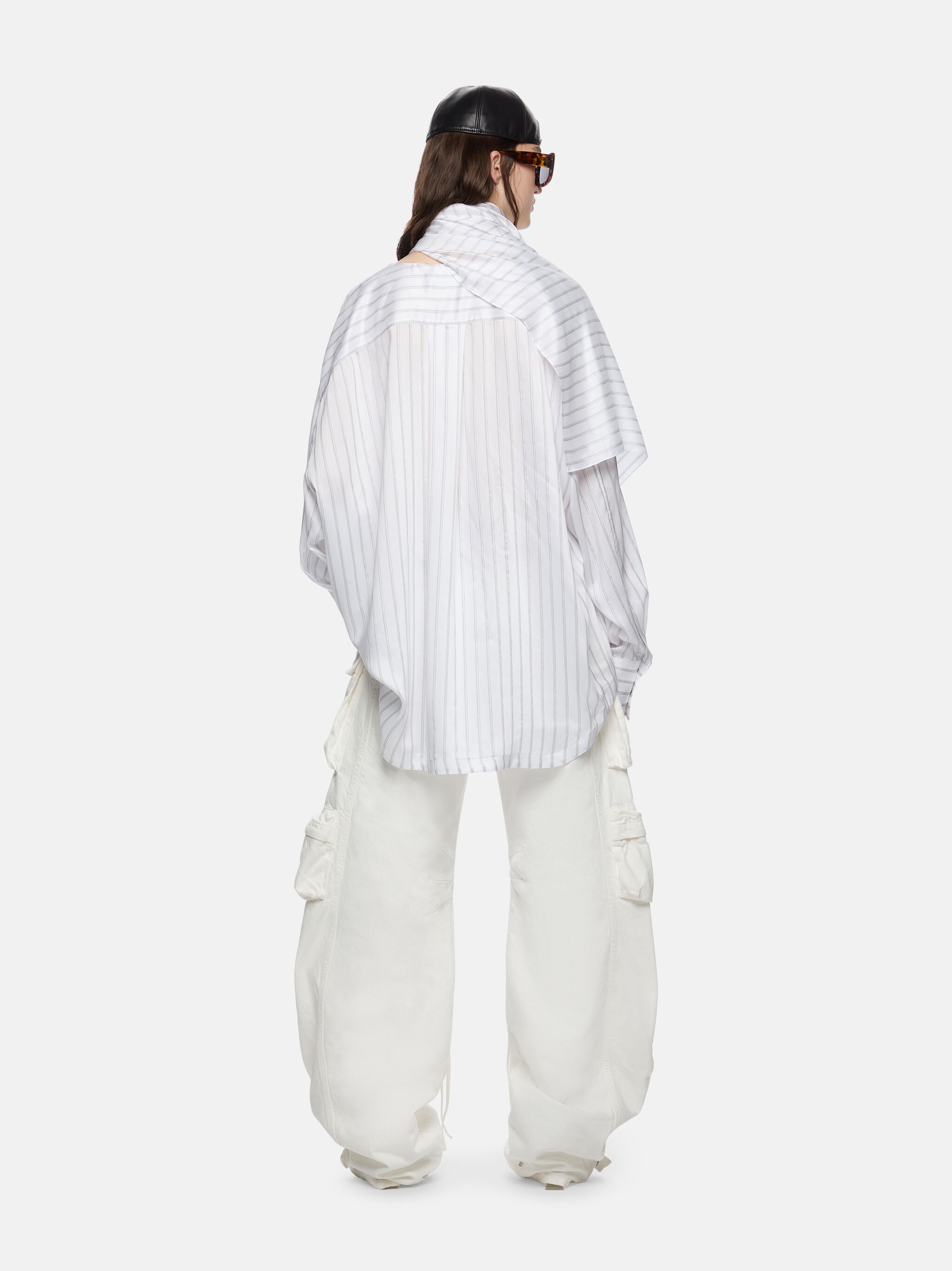 ''FERN'' WHITE LONG PANTS - 3
