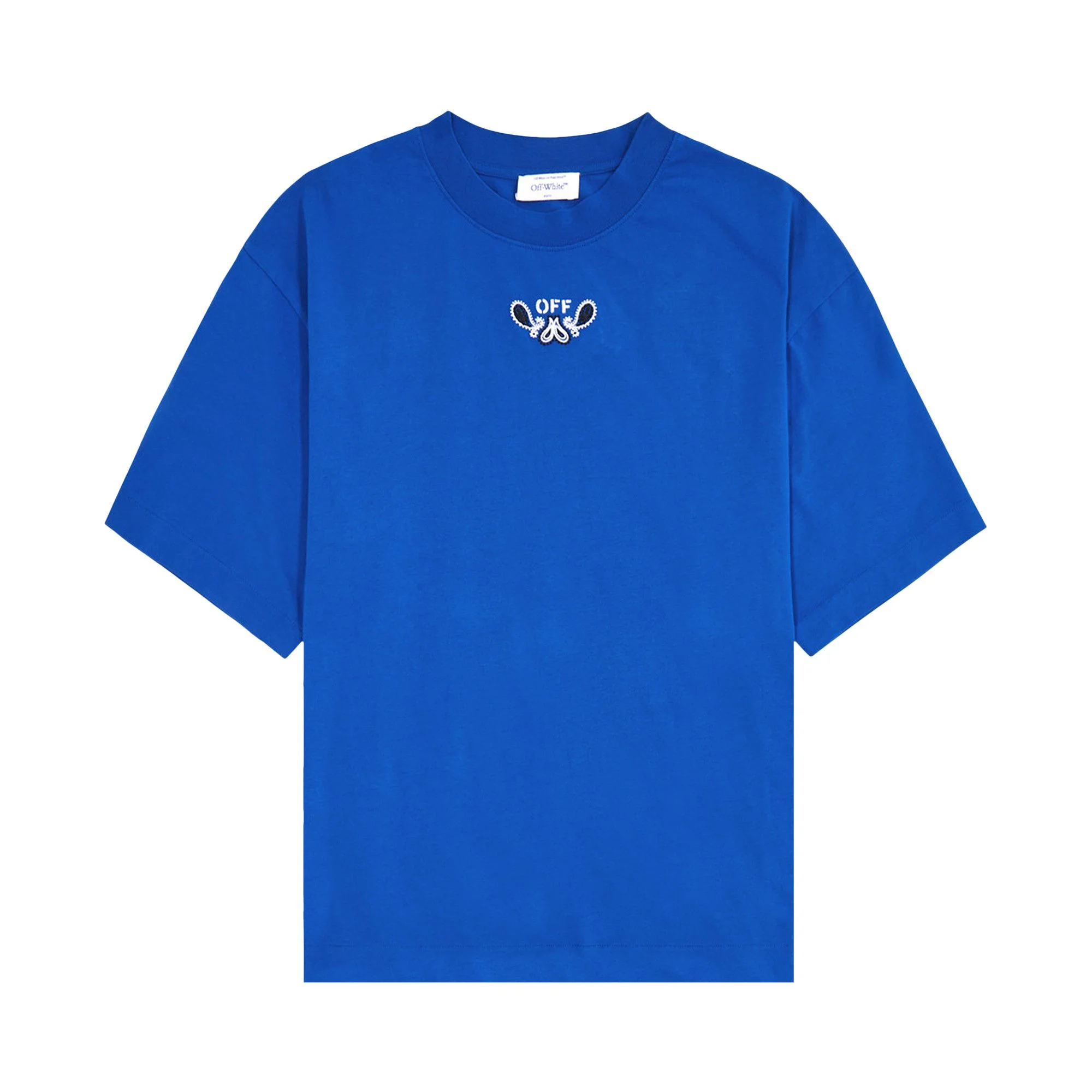 Off-White Bandana Arrow Slim Short-Sleeve Tee 'Nautical Blue/White' - 1