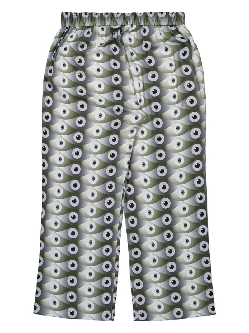 eye-print wide-leg trousers 3