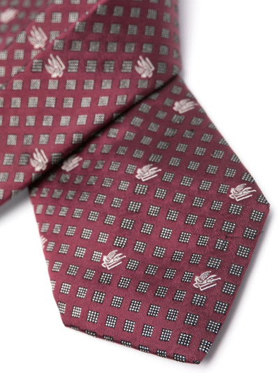 Etro patterned-jacquard silk tie outlook