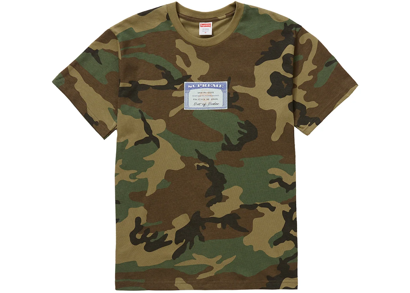 Supreme Social Tee Woodland Camo - 1