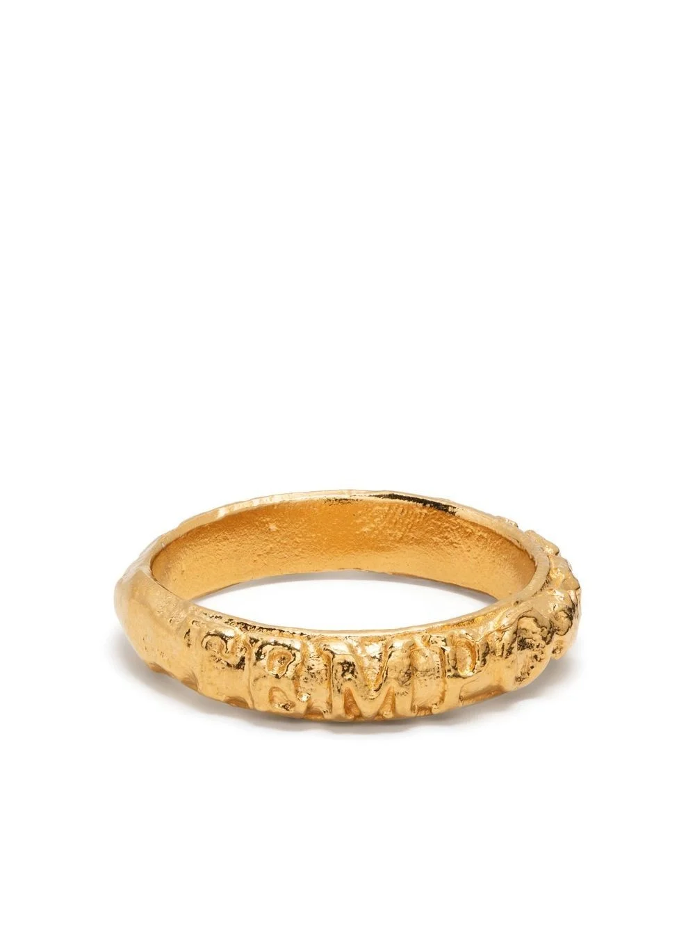 Tempo hammered-effect band ring - 1