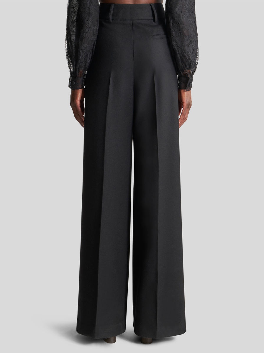 VIRGIN WOOL PALAZZO TROUSERS - 5