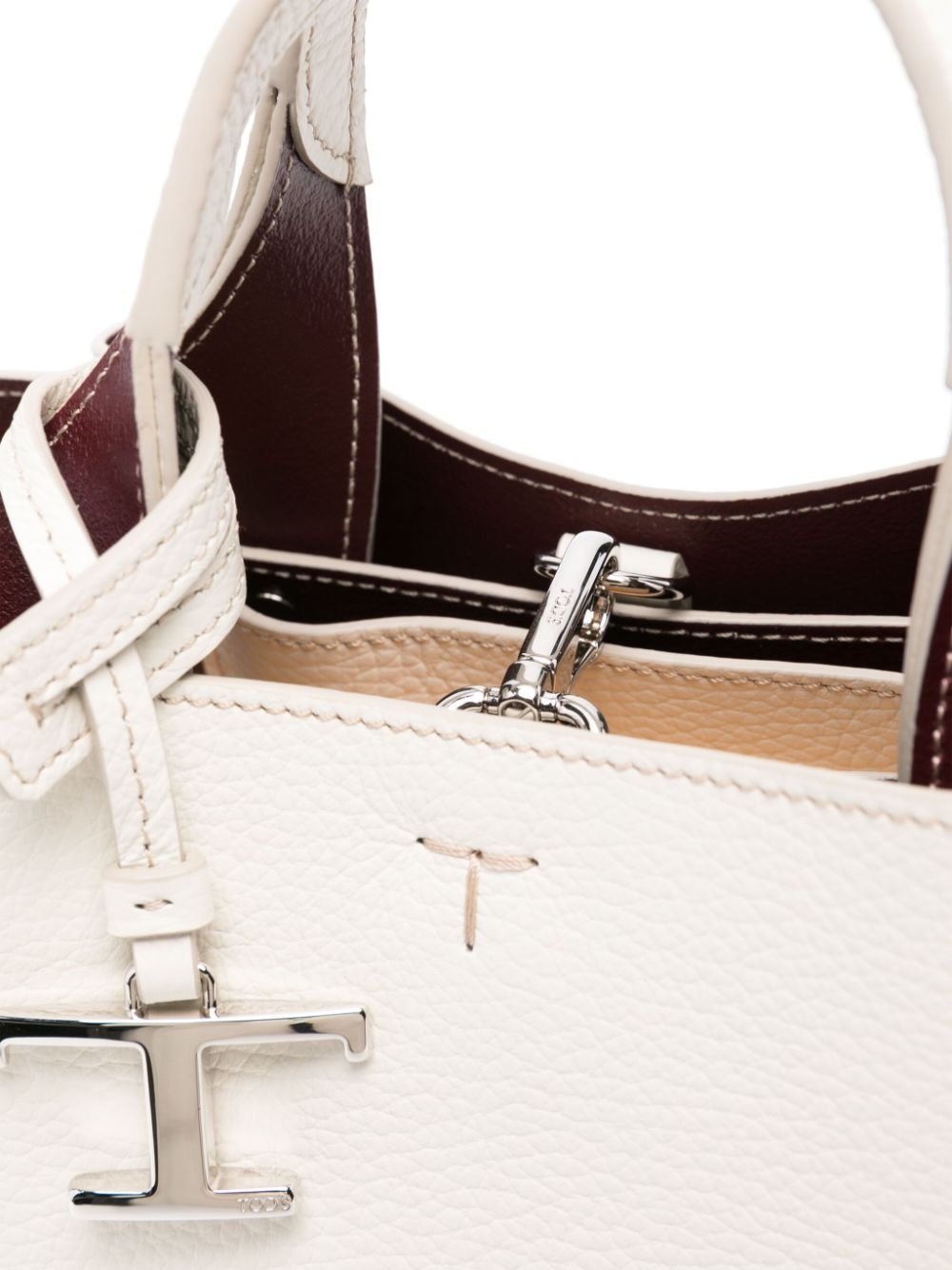 mini leather tote bag - 4