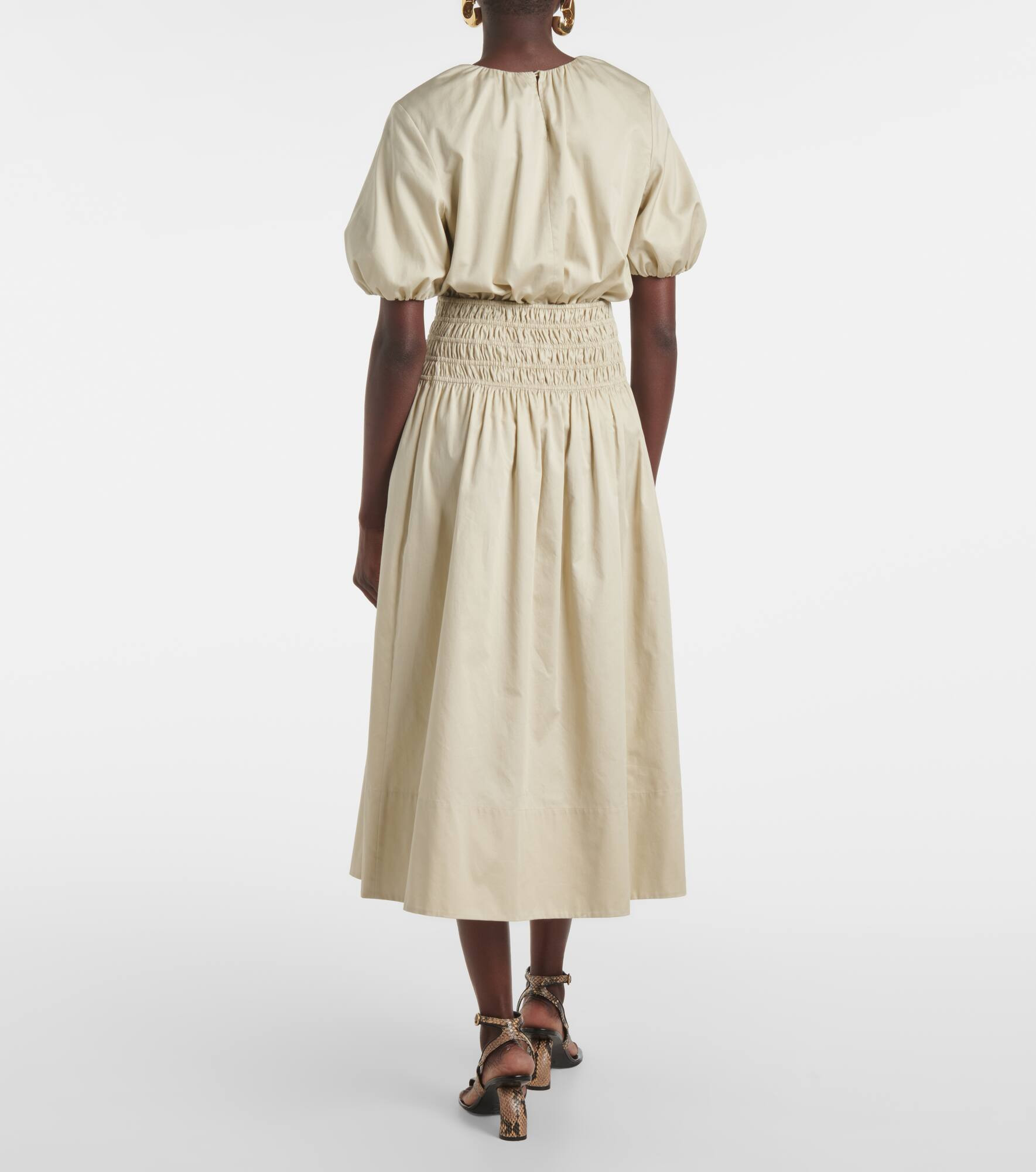Leonie ruched midi skirt - 3