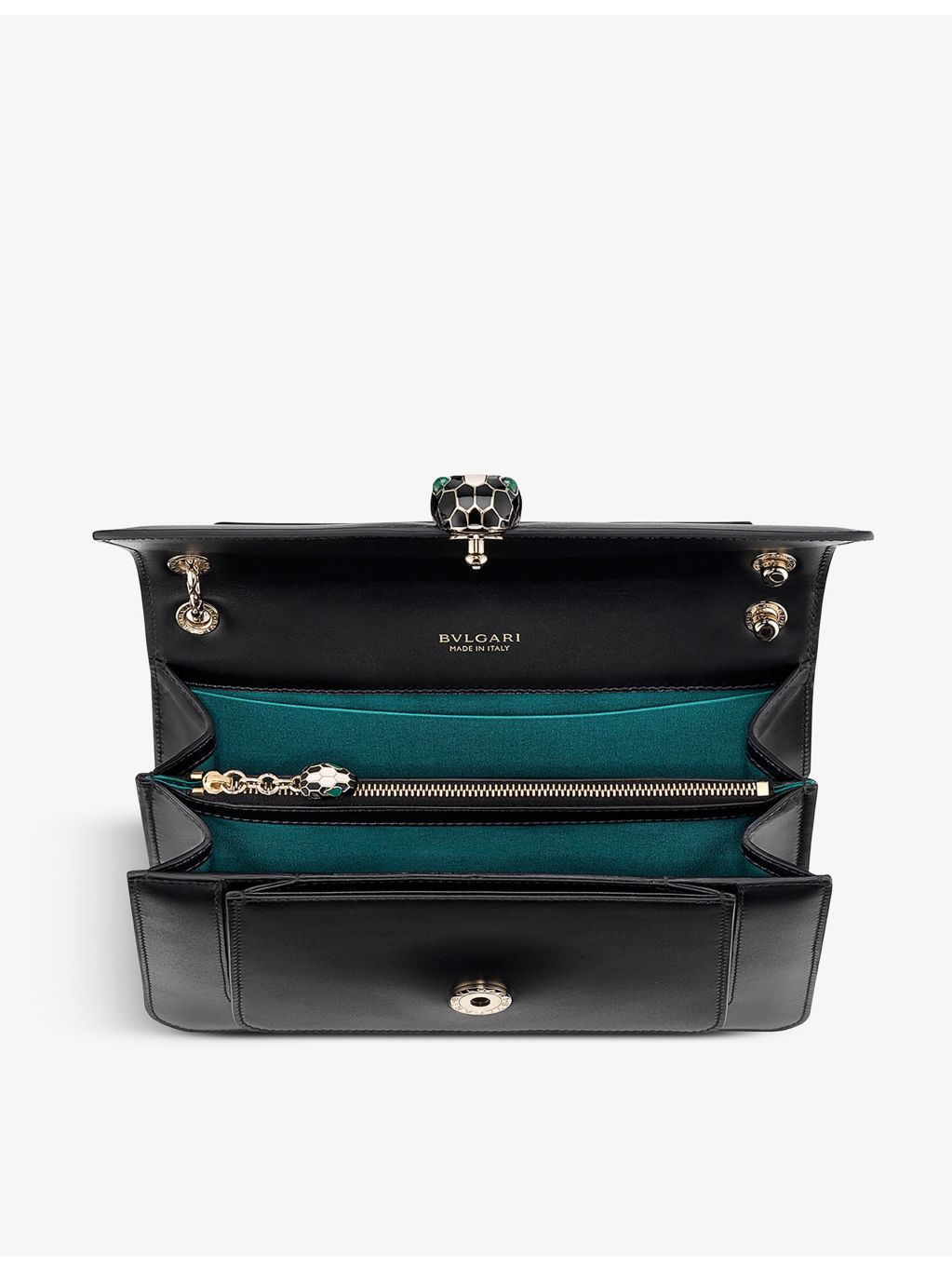 Serpenti Forever leather cross-body bag - 4