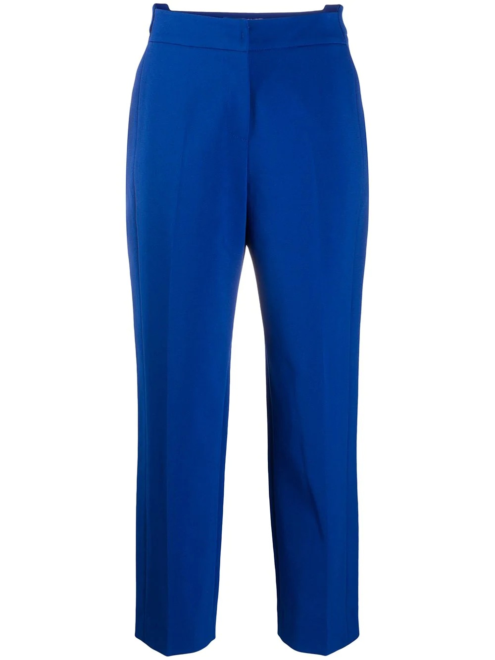 displaced-waistband straight leg trousers - 1