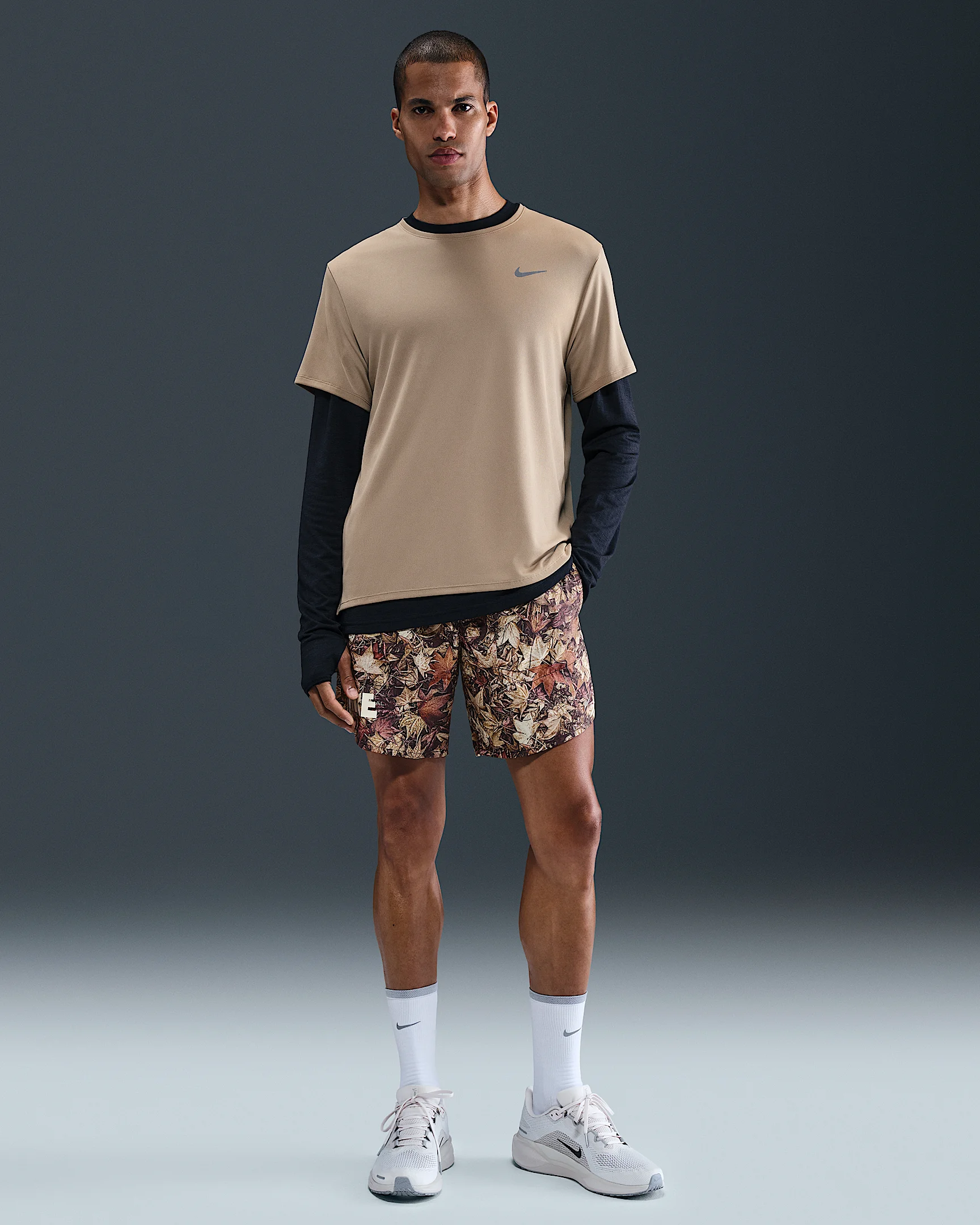 Nike Stride Men's Dri-FIT 7" Brief-Lined Printed Running Shorts - 1