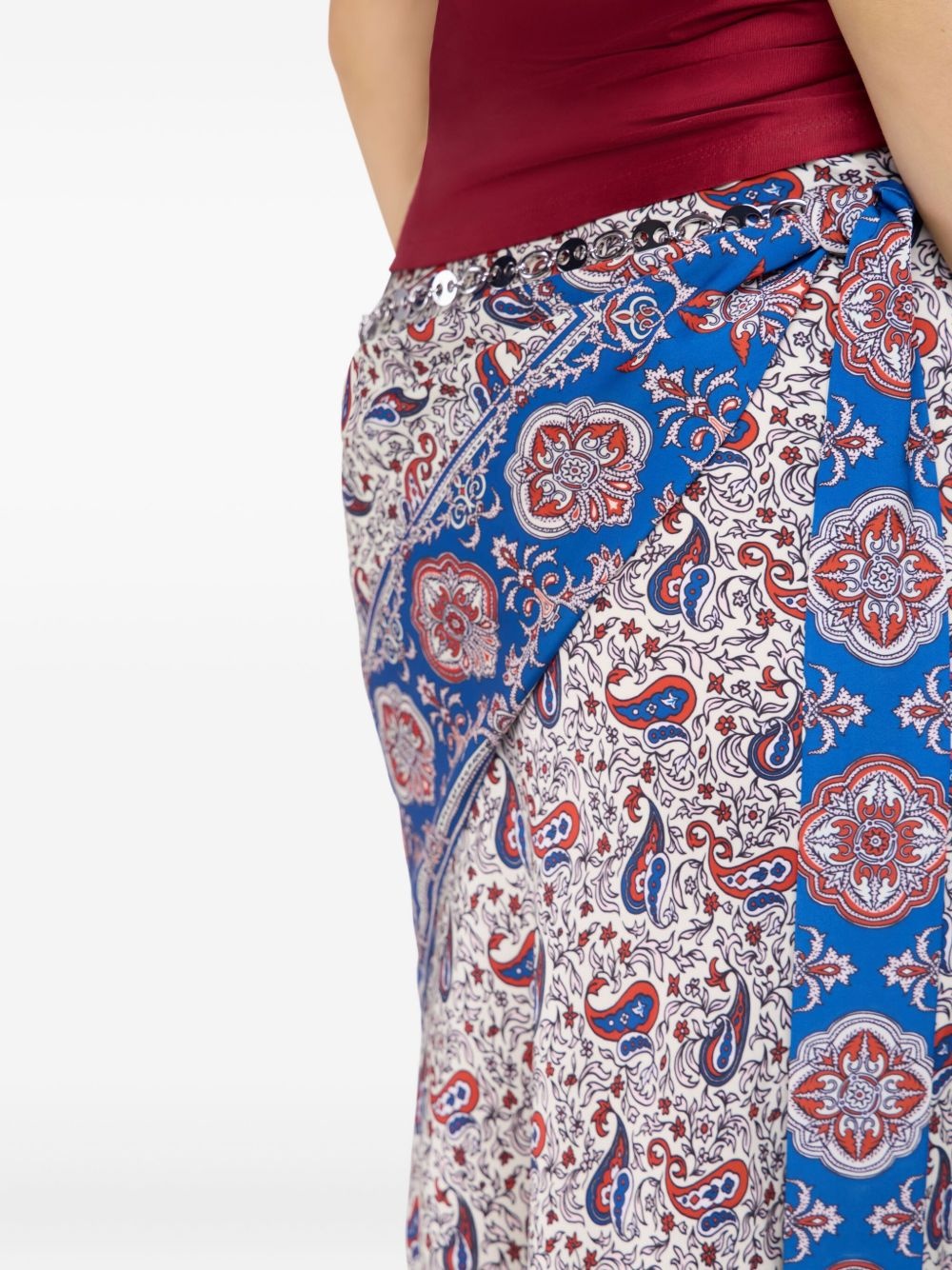 paisley-print wrap skirt - 6