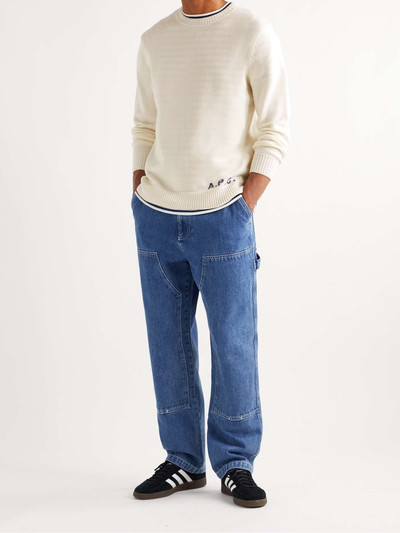 A.P.C. Logo-Jacquard Wool Sweater outlook