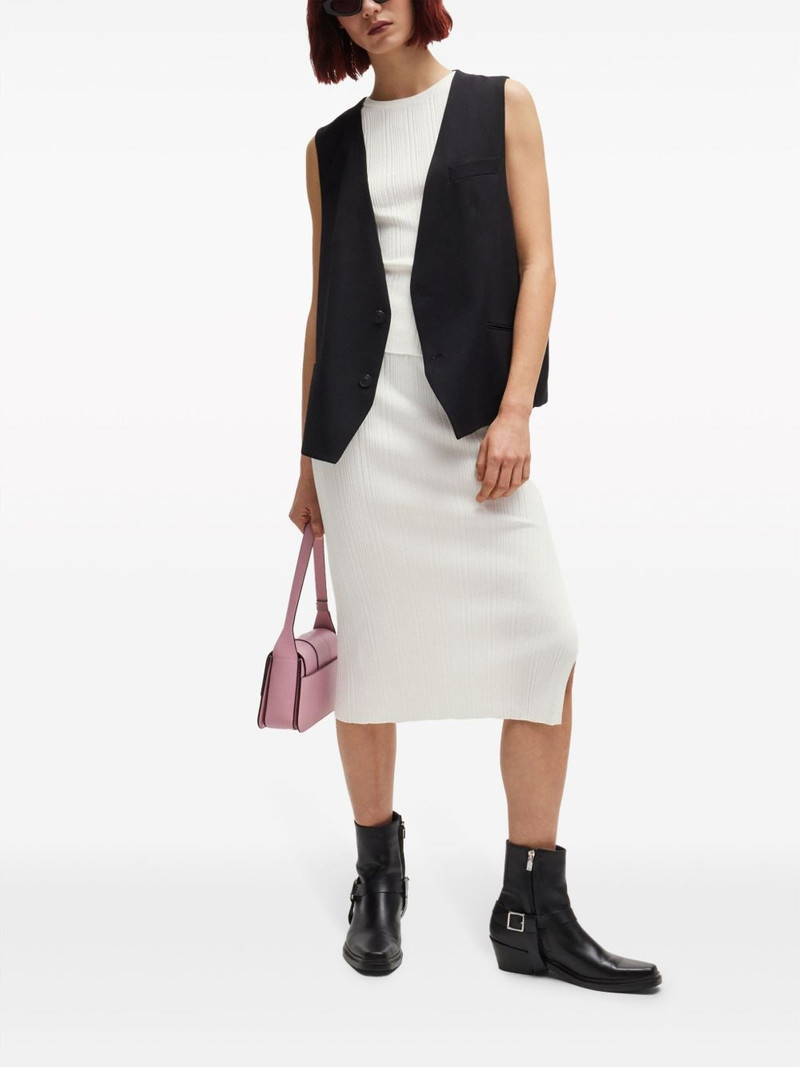 HUGO ribbed-knit tube skirt outlook