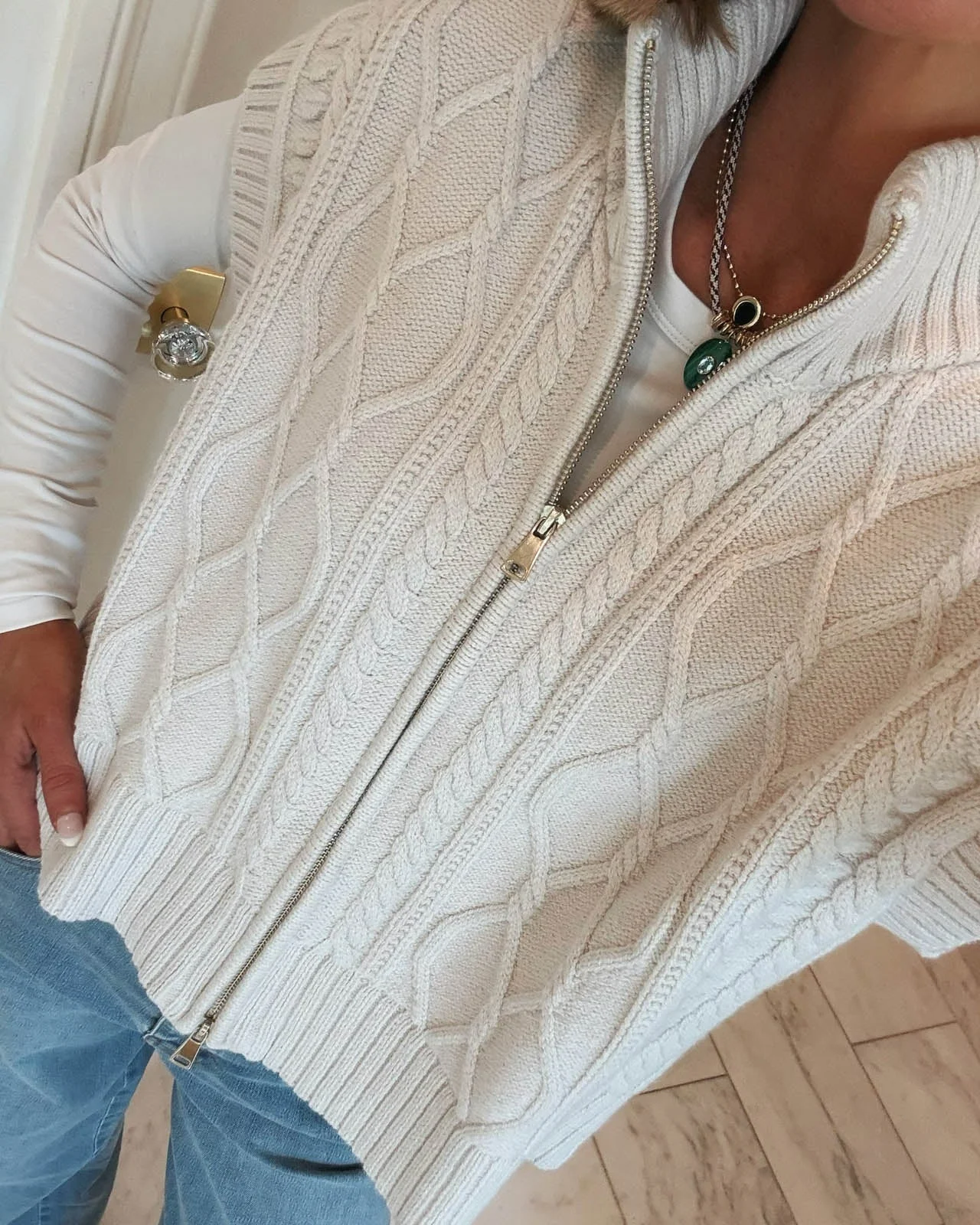 Splendid x @Cellajaneblog Cable Knit Vest - 1