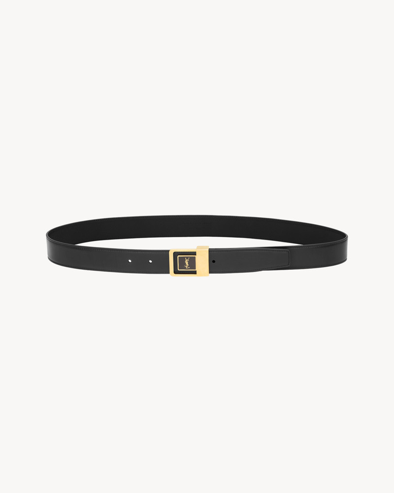 SAINT LAURENT LA 66 BELT IN SMOOTH LEATHER outlook