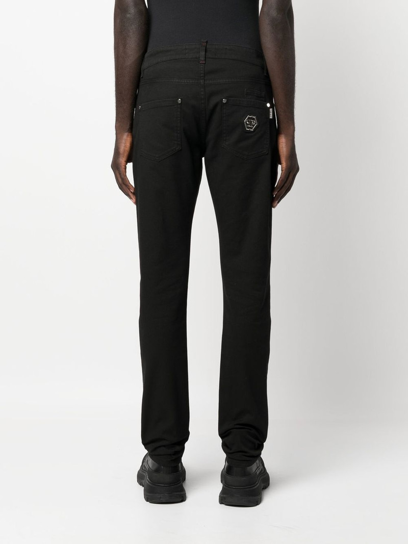 Hexagon mid-rise slim-cut jeans 4