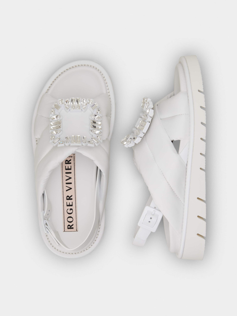 Viv' Winter Strass Buckle Sandals in Technical Fabrics 4