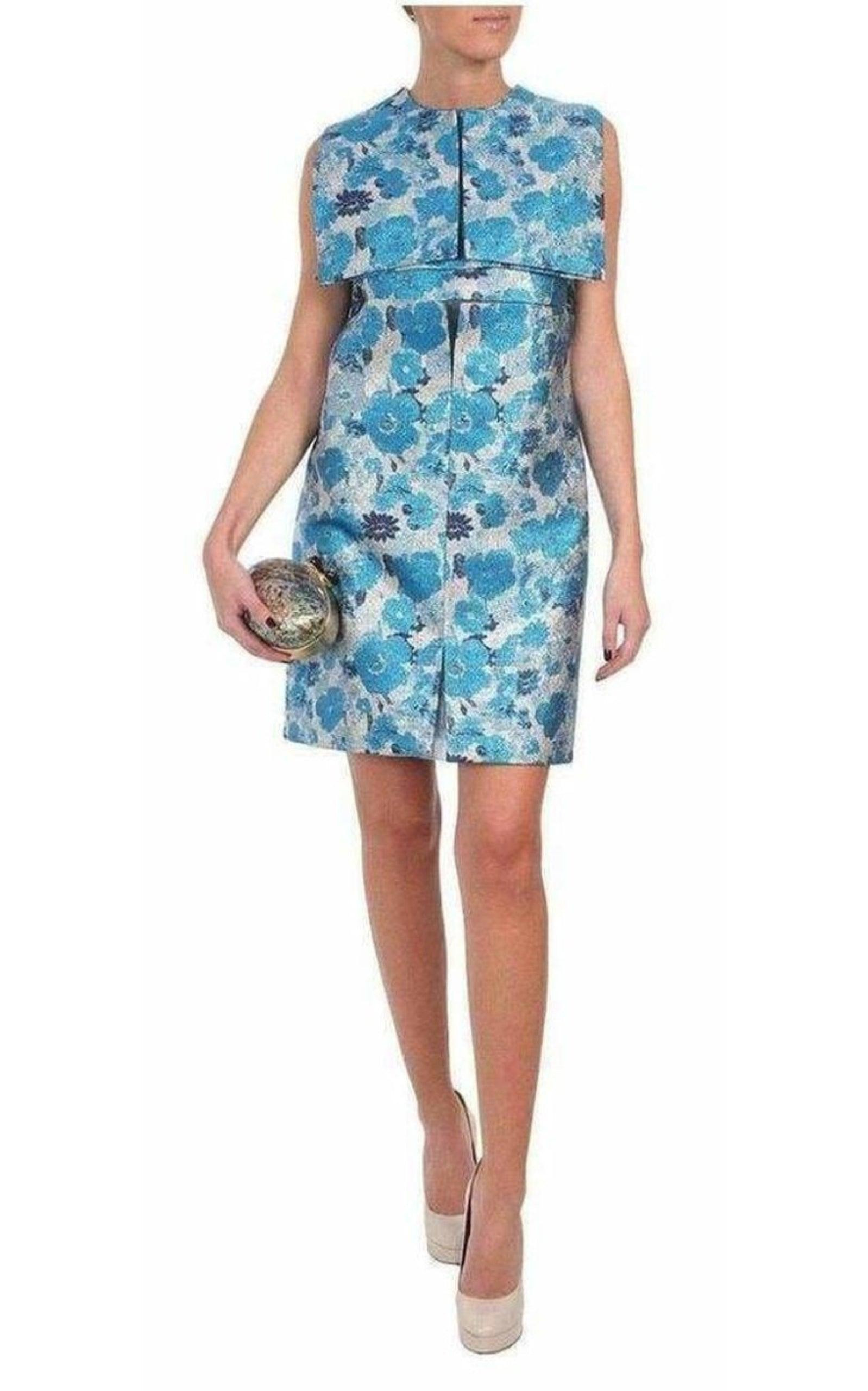 Silk Brocade Organza Dress - 2