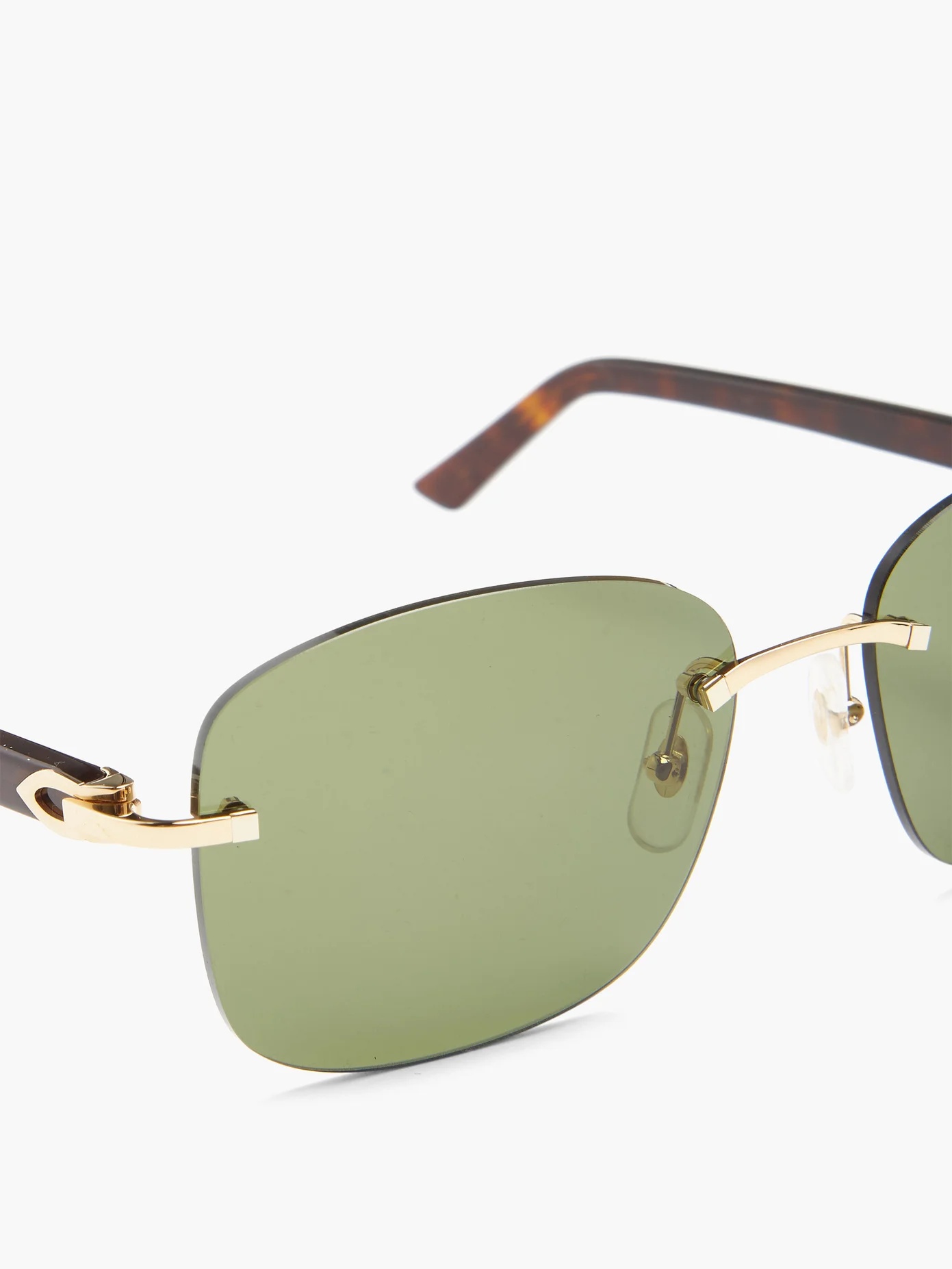 C Décor rimless acetate sunglasses - 2