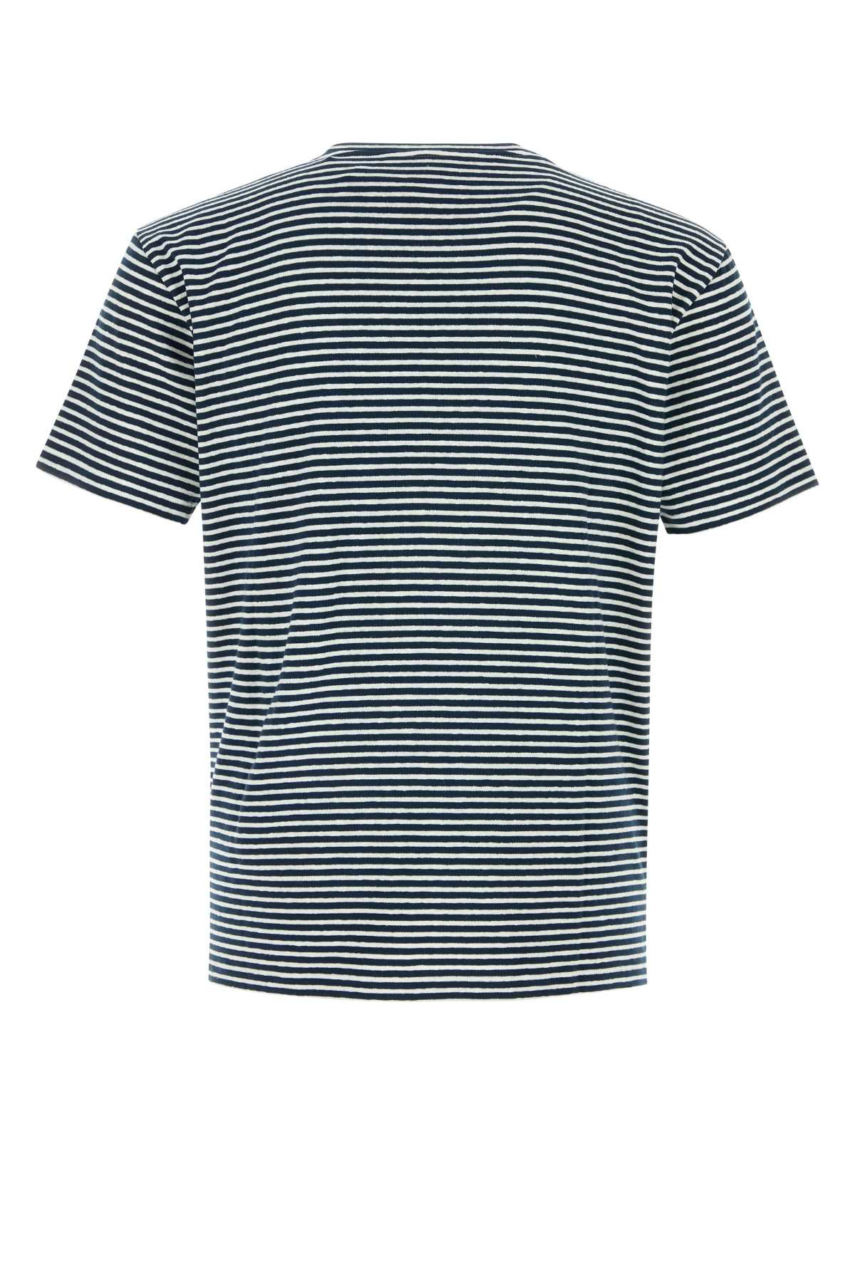 Valentino Garavani Men Embroidered Stretch Linen Blend T-Shirt - 2