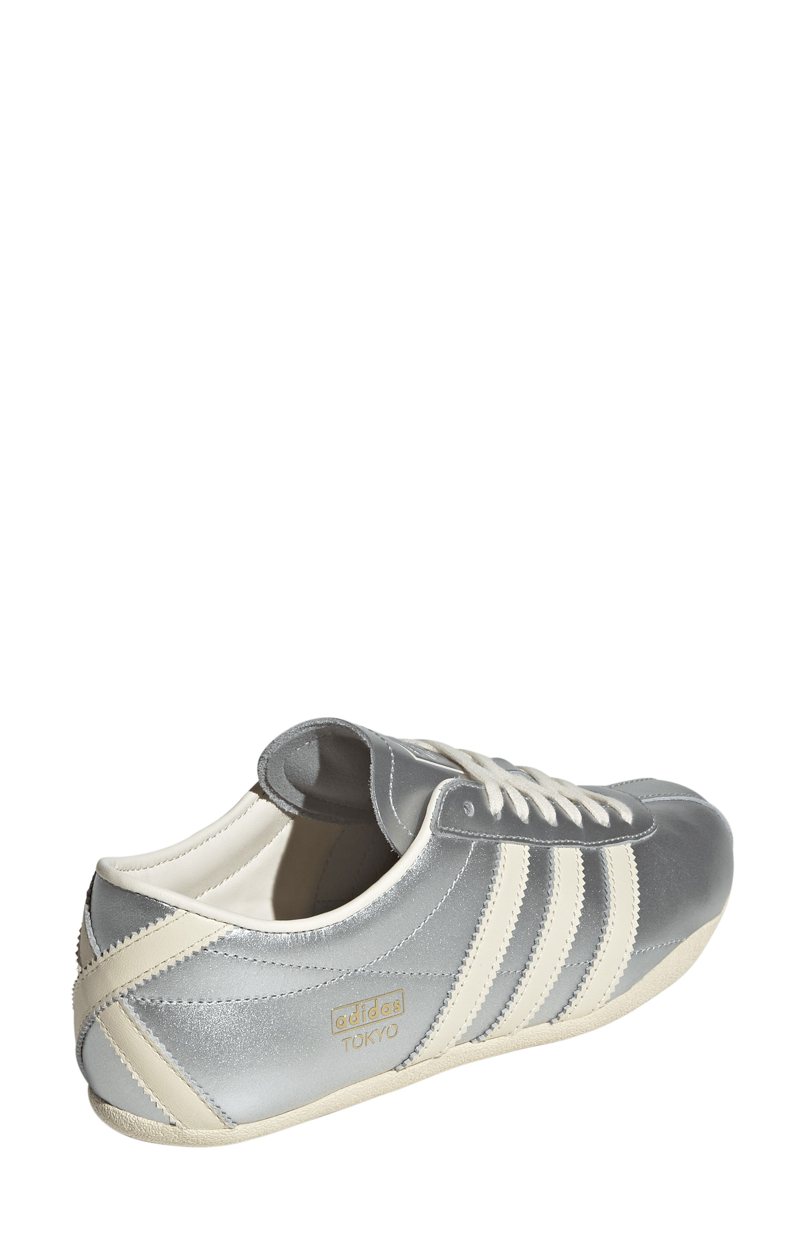 adidas Tokyo Low Top Suede Sneaker in Silver Met /Cream/Gold Met at Nordstrom - 2